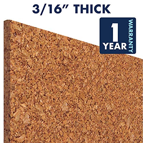 Quartet Cork Tiles, Cork Board, 12" x 12", Corkboard, Wall Bulletin Boards, Natural, 80 Pack (108)