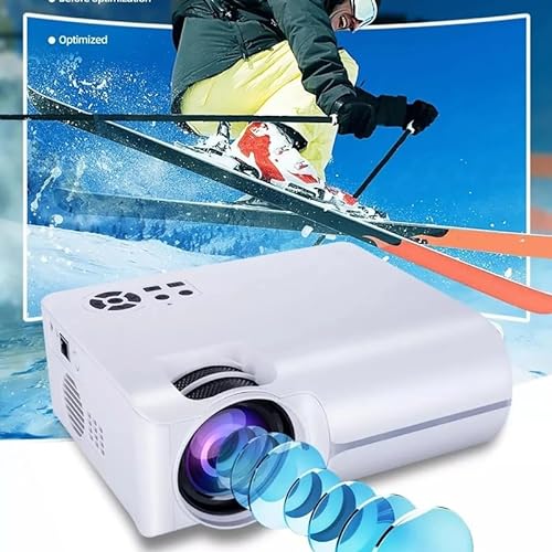 BAILAI Projector 1080P Smart TV Portable Home Theater Cinema Battery Sync Phone LED Projector