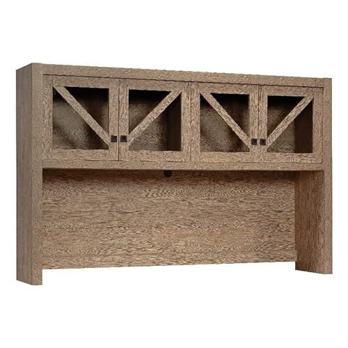 Pemberly Row Large Hutch in Brushed Oak Finish