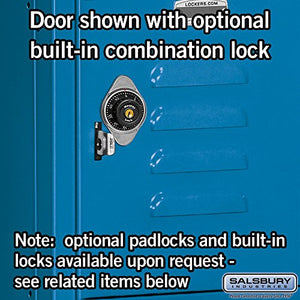 Salsbury Industries 65358BL-U Five Tier Box Style 36-Inch Wide 5-Feet High 18-Inch Deep Unassembled Standard Metal Locker, Blue