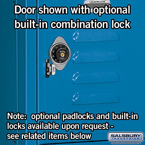 Salsbury Industries 66368BL-U Six Tier Box Style 36-Inch Wide 6-Feet High 18-Inch Deep Unassembled Standard Metal Locker, Blue