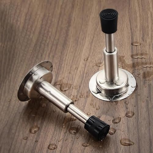 Hydraulic Buffer Door Stopper Wall-Mounted Bumper - Non-Magnetic, Non-Punch