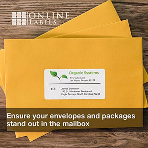 4 x 2 Mailing Labels - Pack of 50,000 Labels, 5,000 Sheets - Inkjet/Laser Printer - Online Labels