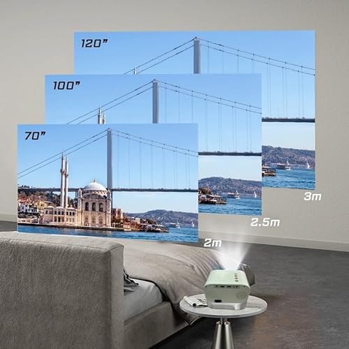 Retro Mini 1080P Projetor 6000 Lumens Portable Beamer Smart TV 5G Home LED LCD Projector