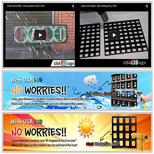 LED Signs 40" X 15" Tri-color Bright Digital Programmable Scrolling Message Display / Business Tools