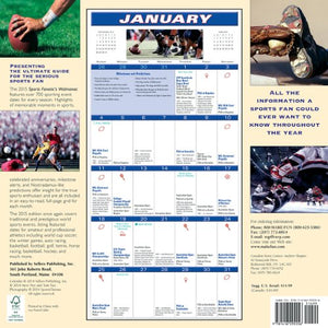 The Official Sports Fanatic's Walmanac 2015 Wall Calendar