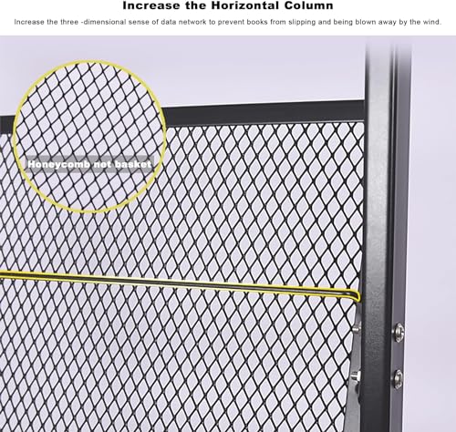 WEBERT Floor Standing Magazine Rack with 4 Pockets
