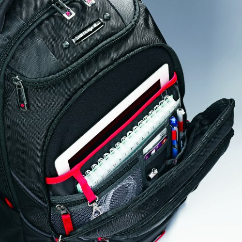 Samsonite Tectonic PFT Laptop Backpack, Black/Red, 17-Inch - Eco home ...