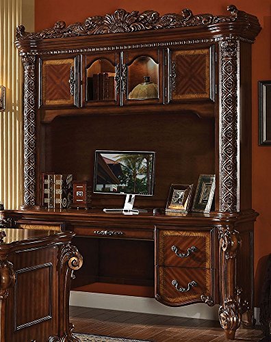 ACME Vendome Cherry Desk with Hutch