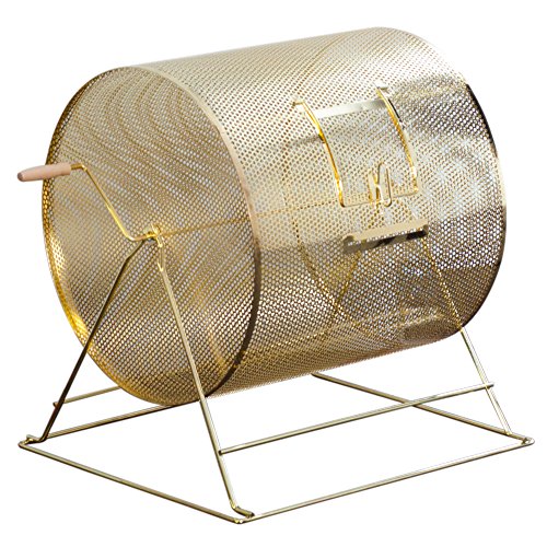 Professional Brass Raffle Ticket Spinning Drum - Available in Small, Medium, Large & X-Large (X-Large - Holds 15,000 Tickets)