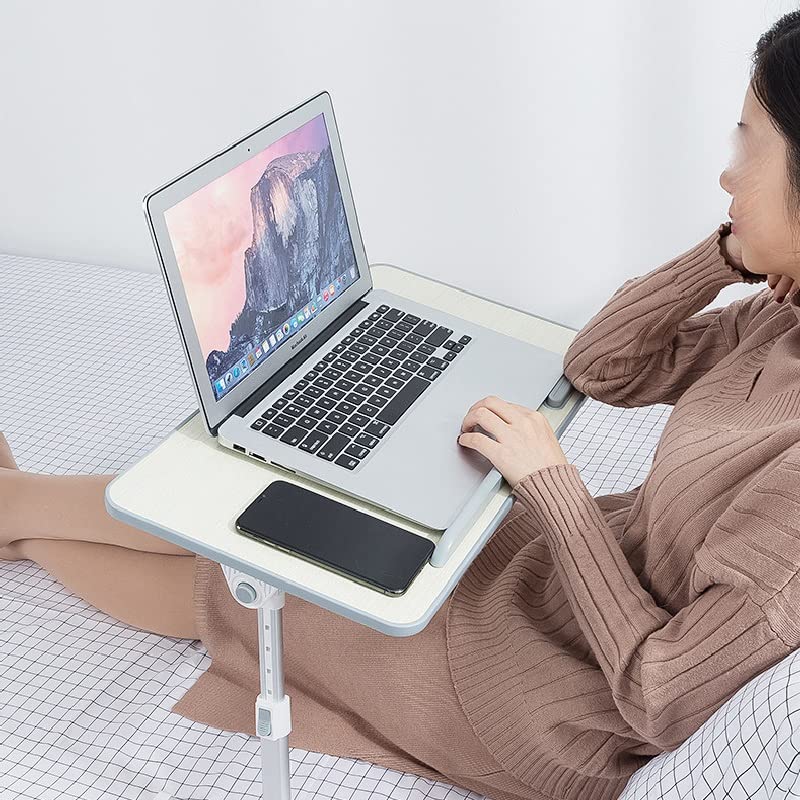 Multi-functional Folding Laptop Stand Holder Study Table Desk Wooden Foldable Computer Desk (Color : A)