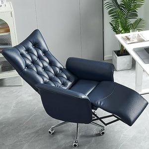 None MADALIAN Leather Office Chair 360° Rotating Home Desk