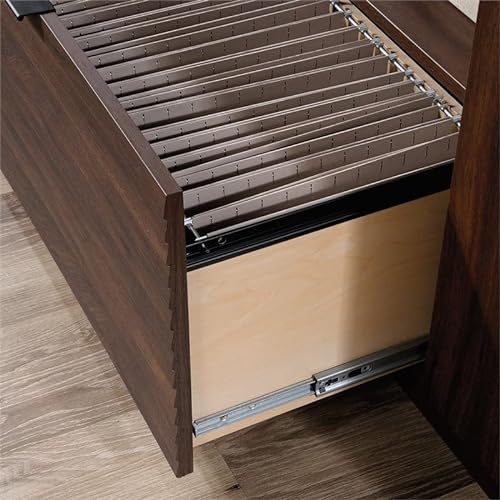 Sauder Englewood File Credenza, Spiced Mahogany Finish