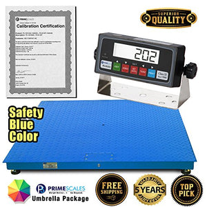 PS-10KF-4'x 4′ 10,000x1lb Floor Scale/Pallet Scale with Smart Scale Ready Indicator