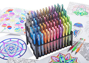 ECR4Kids GelWriter Gel Pens Set Premium Multicolor set in Stadium Stand (100-Count)