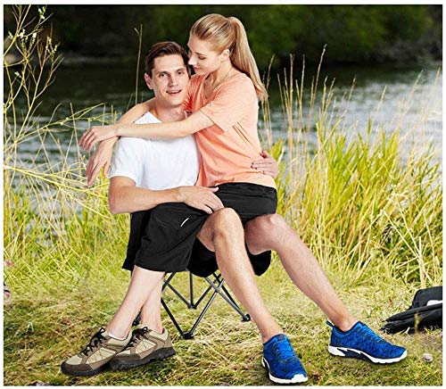 HAENJA Folding Conference Chair Set - Portable Outdoor Camping Table Chairs (4-Pack)