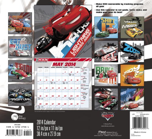 2014 Disney's Cars Wall Calendar