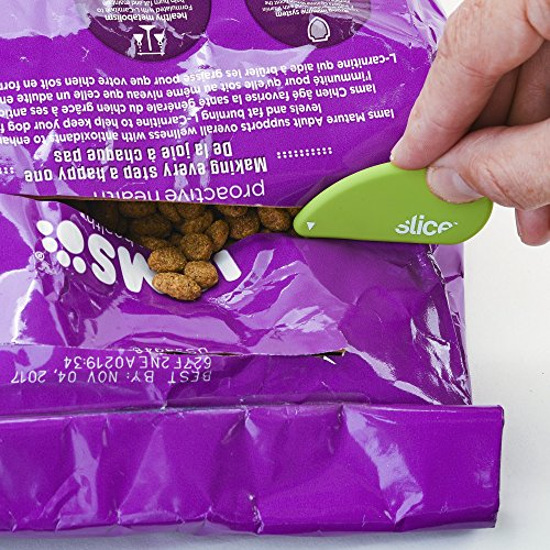 Slice 00200 Safety Cutter, Microscopic Ceramic Blade, Cuts Paper & Coupons, Finger Safe, Green, 48 Pack