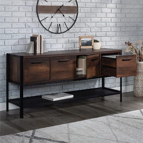 Sauder Office Credenza in Barrel Oak