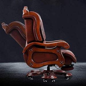 Ren Sheng Computer Chair, Recliner Leather Big Manager Shift Home Office Chair