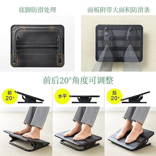 Ergonomic Footrest Adjustable Angle Office Foot Rest Stool