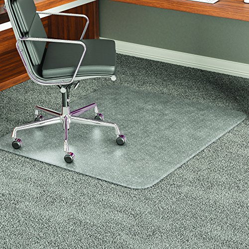 Deflecto ExecuMat Clear Chair Mat, High Pile Carpet Use, Rectangle, Beveled Edge, 60 x 72 Inches (CM17843)