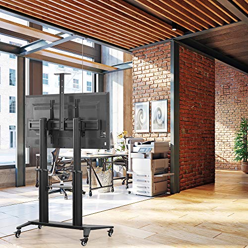 VIVO Mobile TV Cart for 32-120 inch Screens up to 308 lbs, Black, STAND-TV120B
