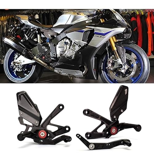 INSTR Carbon Fiber Rearset Footrest Pegs for Y&amaha YZF-R1 R1M - 2021-2023 Accessoires