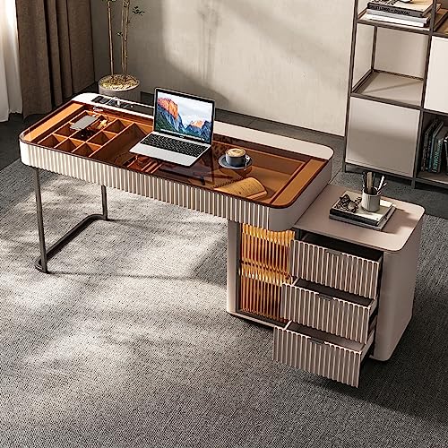 Lartis Telescopic Writing Desk with LED Lights and Storage
