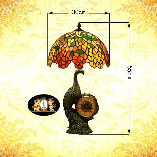 Tiffany Europaische retro style hand-painted stained glass table lamp