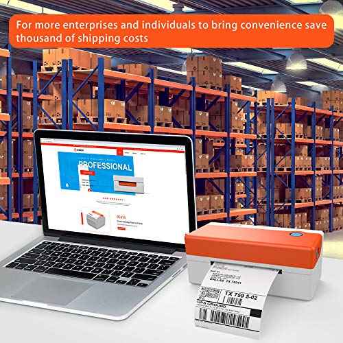 K Comer Shipping Label Printers High Speed 4x6 Commercial Direct Thermal Printer Labels Maker Machine for Shipment Package, Compatible with Amazon Ebay Shopify Etsy UPS on Windows/Mac/Linux