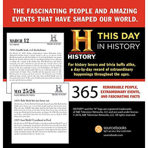 This Day in History 2019 Calendar, Box Edition Set - Deluxe 2019 History Channel Day-at-a-Time Calendar with Over 100 Calendar Stickers (History Gifts, Office Supplies)