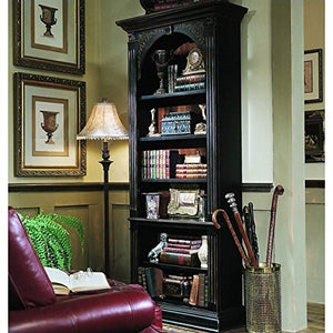 Hooker Furniture 500-50-385 Black Bookcase, Gold Accents