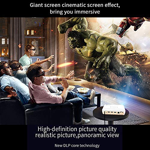 WOWOTO H9 Video Projector 3500 Lumens Android OS Smart Mini Projector with WIFI Bluetooth 4.0 HDMI and Keystone Correction