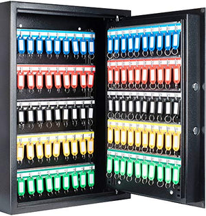 Winbest Barska 100 Key Safe Storage Cabinet with Digital Lock Wall Mount, Black