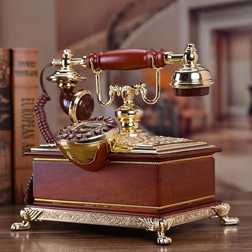 MaGiLL Vintage Landline Phone with Caller ID, 16 Ringtones, Adjustable Volume & Brightness