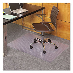 ES Robbins 4 Set EverLife Chair Mats for Medium Pile Carpet, 36 x 48, Clear