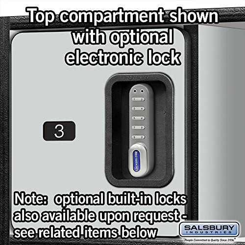 Salsbury Industries Designer Wood Locker 18-Inch Grey