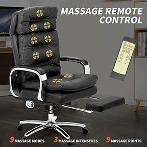 None Ergonomic Full Reclining Office Chair with Pedal