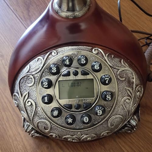 Vintage Fixed Telephone Key Dial Antique Landline Phone - Resin Rilievo
