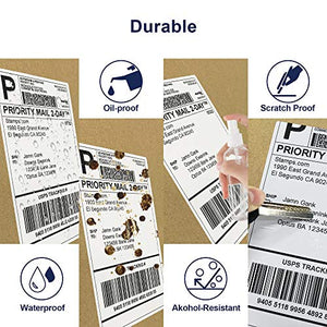 POLONO Label Printer - 150mm/s 4x6 Thermal Label Printer, POLONO 4"x6" 1000 Labels Direct Thermal Shipping Labels, Compatible with Amazon, Ebay, Etsy, Shopify and FedEx