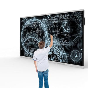 J.Dynamics Smart Board - 75" Electronic Digital White Touch Screen - 4K, 128Gb Storage, 48MP Camera