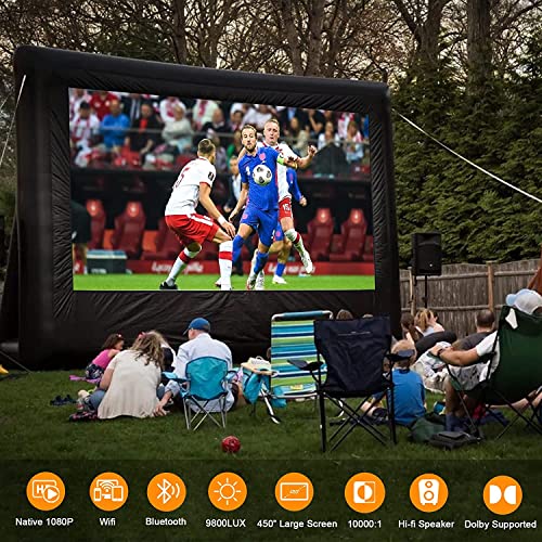 Higfra Smart Home Projector 5G WiFi Bluetooth 16000L 1080P 4K Support
