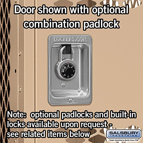 Salsbury Industries 72365TN-U Double Tier 36-Inch Wide 6-Feet High 15-Inch Deep Unassembled Vented Metal Locker, Tan Brown