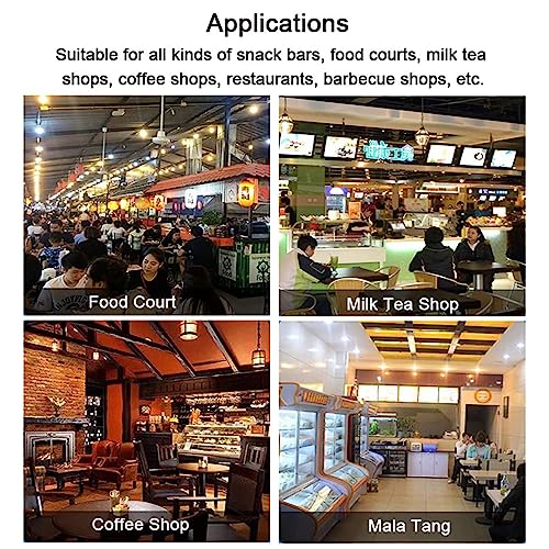 ROLTIN Restaurant Pager Wireless Calling System with 999 Channels Keypad and Coasters - 3 Calling Modes, Fast Food Cafe Solution