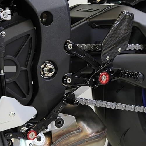 INSTR Carbon Fiber Rearset Footrest Pegs for Y&amaha YZF-R1 R1M - 2021-2023 Accessoires