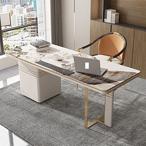 TAPIVA Luxurious Slate Office Computer Desk