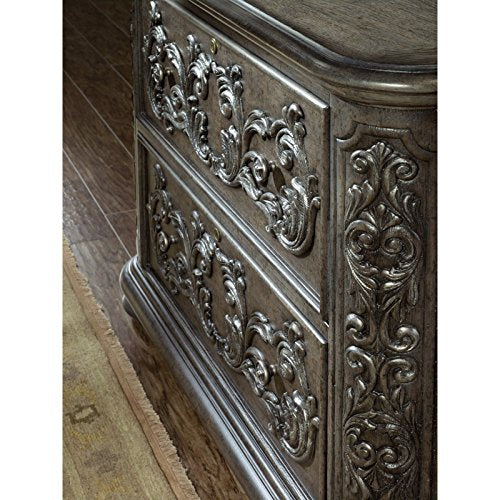 Hooker Furniture Vintage West 2 Drawer Lateral File in Dark Charcoal