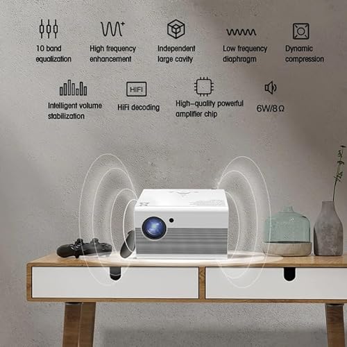 Portable Projector LED TV Video Projector Mobile Movie Home Theater - Compatible
