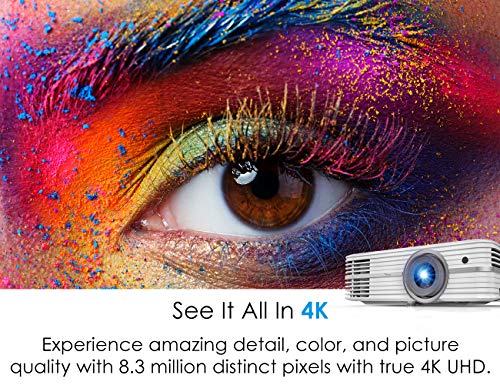 Optoma UHD50 True 4K Ultra High Definition DLP Home Theater Projector for Entertainment and Movies with Dual HDMI 2.0 and HDR Technology